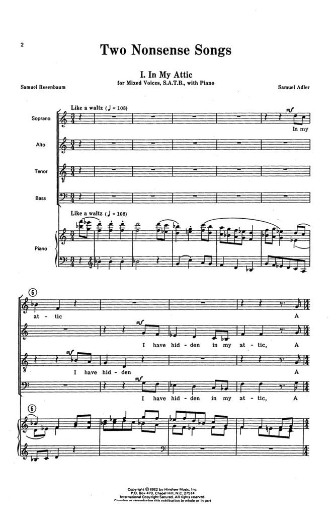 Two Nonsense Songs